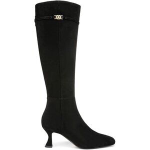 Sam Edelman Lyla Women's Boots Black Suede 7.5‎ Wide Calf New